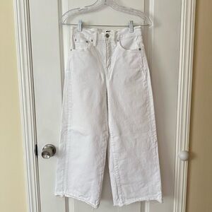 GAP White Wide-Leg Flare Jeans
